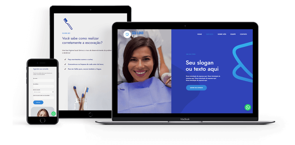 exemplo de site para ser criado para dentistas 2